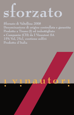 Sforzato 2008 (Etikette)
